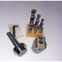 BORING HEAD SET 2" SIZE SET WITH MORSE 3 ARBOR AND 9 PIECES CARBIDE CUTTERS