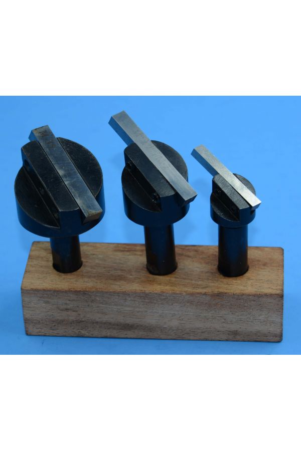 FLY CUTTER SET FOR BENCH MILL 3 PIECES WITH TOOL STEEL 1/2 SHANK