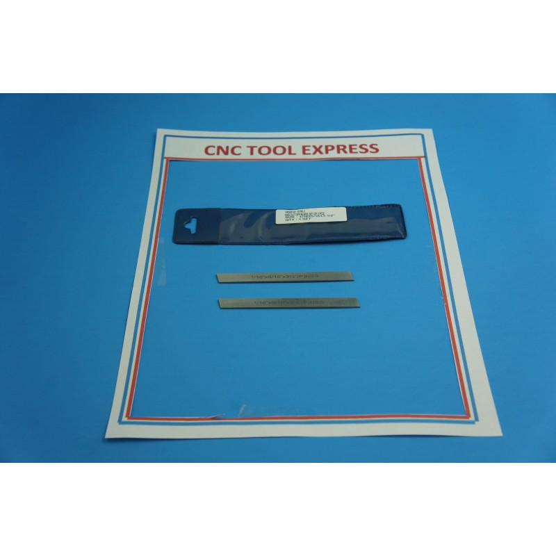 PARTING TOOL BLADE SET FOR SMALL LATHE 2  3/32 X 1/2 X 4"